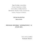 Referāts 'Informāciju tehnoloģiju "narkokapitālisms" un virtuālā šķira', 1.