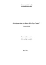 Referāts 'Mārketinga vides vērtējums SIA "Cers Projekti"', 1.