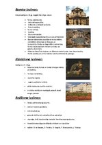 Konspekts 'Baroka, klasicisma un reālisma galvenās iezīmes', 1.