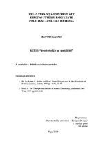 Konspekts 'Politikas zinātnes metodes', 1.