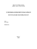 Referāts 'Skolvadība. X vidusskolas dokumentācijas apskats', 1.