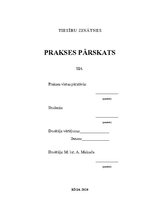 Prakses atskaite 'Prakses atskaite SIA "Vangažu namsaimnieks"', 1.