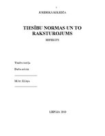 Referāts 'Tiesību normas', 1.
