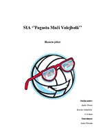 Biznesa plāns 'Biznesa plāns volejbolā', 1.