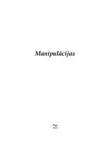 Referāts 'Manipulācijas', 1.