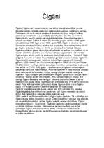 Eseja 'Čigāni', 1.