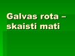 Prezentācija 'Galvas rota - skaisti mati', 1.