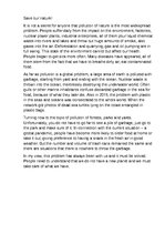 Eseja 'Save Our Nature', 1.