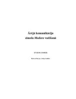 Referāts 'Ārējā komunikācija zīmola "Madara" vadīšanā', 1.