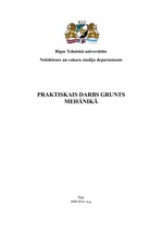Paraugs 'Praktiskais darbs grunts mehānikā', 1.