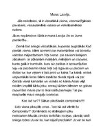 Eseja 'Mana Latvija', 1.