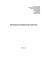Referāts 'Pārmaiņas komunikatīvajā saskarsmē', 1.