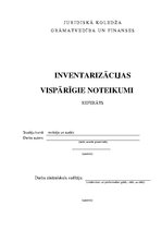 Referāts 'Inventarizācijas vispārīgie noteikumi', 1.
