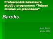 Prezentācija 'Telpas plānojums baroka stilā', 1.