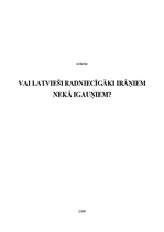 Referāts 'Latviešu, igauņu un irāņu salīdzinājums', 1.