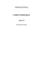 Referāts 'Motivācijas veidošana', 1.