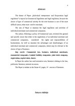 Referāts 'Individuāla komersanta un kapitālsabiedrības tiesiskais regulējums', 4.