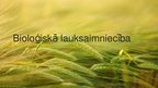 Prezentācija 'Bioloģiskā lauksaimniecība', 1.