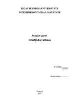 Konspekts 'Stratēģiskā vadīšana', 1.