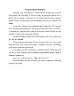 Eseja 'Young People and the Society', 1.