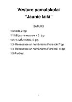 Konspekts 'Renesanse un humānisms', 1.