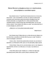 Konspekts 'Marijas Montesori pedagoģijas principi un to aspekti', 1.