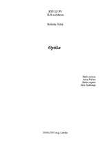 Referāts 'Optika', 1.