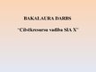 Prezentācija 'Cilvēkresursu vadība SIA "X"', 1.
