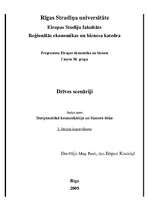 Konspekts 'Dzīves scenāriji', 1.