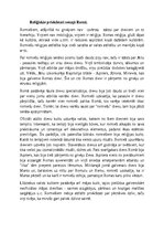 Eseja 'Reliģiskie priekšstati senajā Romā', 1.