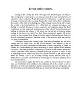Eseja 'Living in the Country', 1.