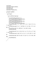 Paraugs 'C# koda pamatdarbības', 1.