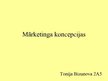 Prezentācija 'Mārketinga koncepcijas', 1.