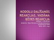 Prezentācija 'Kodolu dalīšanās reakcijas', 1.