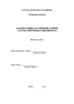 Diplomdarbs 'Laulības šķiršanas tiesiskie aspekti Latvijas Republikas likumdošanā', 1.