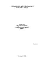 Referāts 'V A grupas elementu medikamentu preparāti aptiekā ', 1.