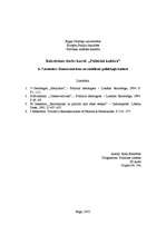 Eseja 'Konservatīvisms un sociālisms politiskajā kultūrā', 1.