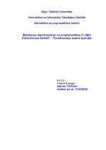 Paraugs 'Viendimensiju masīva apstrāde', 1.