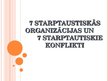 Prezentācija 'Septiņas starptautiskās organizācijas un septiņi starptautiskie konflikti', 1.