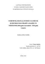 Diplomdarbs 'Uzņēmuma "X" komunikācijas prakšu analīze', 1.