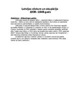 Konspekts 'Latvijas okupācija. 1939.-1940.gads', 1.