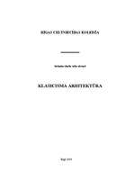 Konspekts 'Klasicisma arhitektūra', 1.