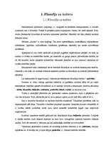 Konspekts 'Filosofija un kultūra', 1.