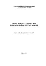 Referāts 'SIA "Iecavnieks" saimniecības lauksaimniecības resursu analīze', 1.