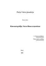 Referāts 'Kinematogrāfija. Kā veidot savu filmu', 1.