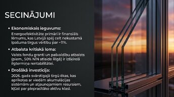 Prezentācija 'Ekonomiskā efektivitāte investīcijām energoefektīvās ēkās Latvijā', 12.
