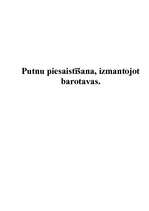 Referāts 'Putnu piesaistīšana, izmantojot barotavas', 1.