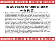 Prezentācija 'The Republic of Belarus and the European Union Partnership', 8.