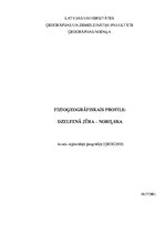 Referāts 'Fizioģeogrāfiskais profils:  Dzeltenā jūra - Noriļska', 1.