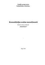 Konspekts 'Komunikācijas nozīme menedžmentā', 1.